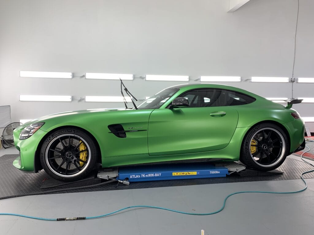 Photo of a New Car Preparation of a 2020 Mercedes AMG GT