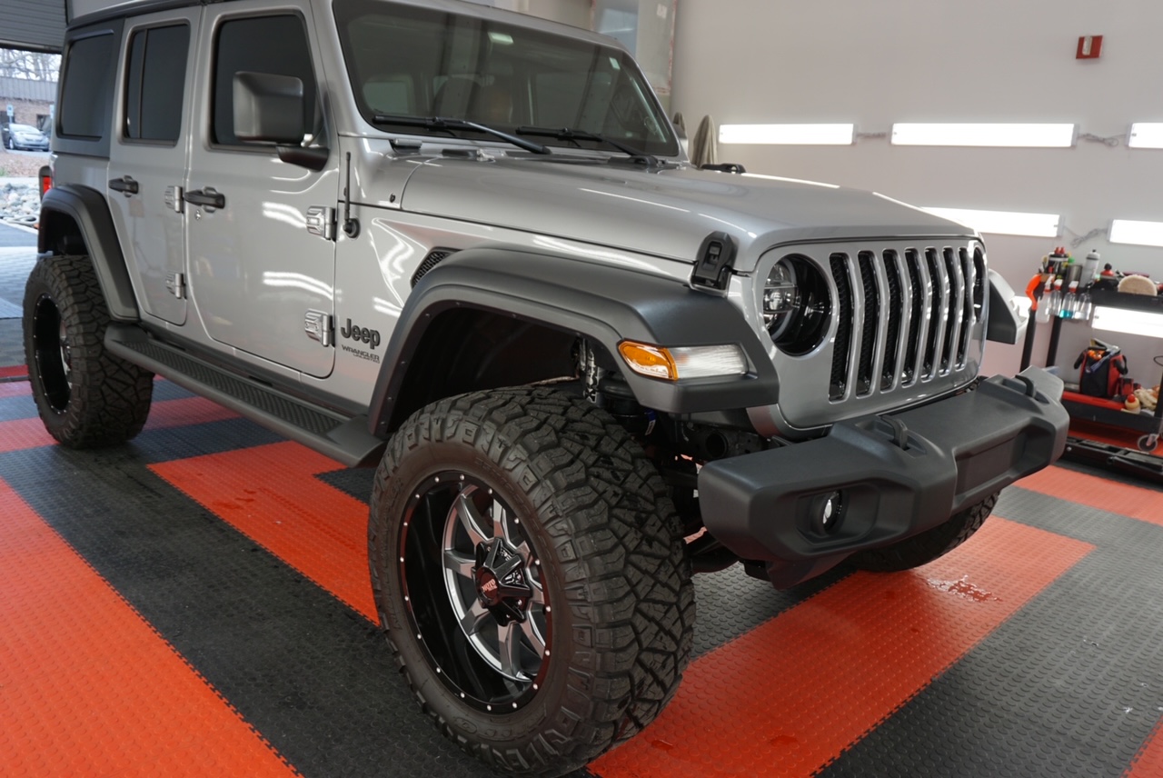 Photo of a New Car Preparation of a 2021 Jeep Wrangler