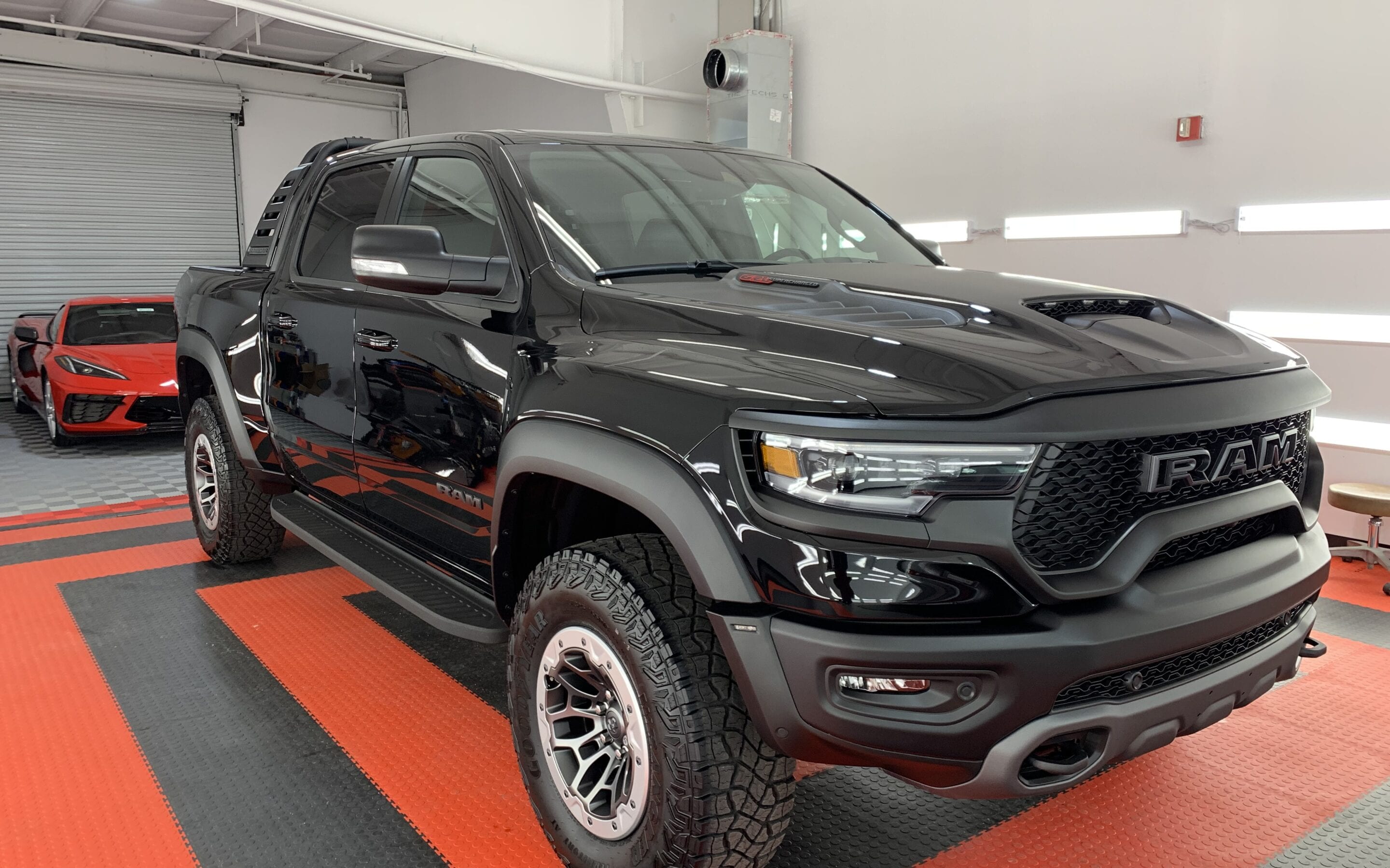 New Car Preparation of a 2021 Dodge Ram TRX