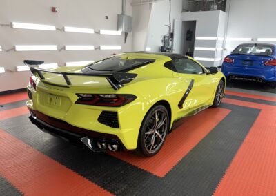 Photo of a New Car Preparation of a 2021 Chevrolet Corvette