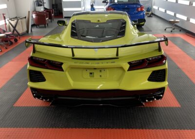 Photo of a New Car Preparation of a 2021 Chevrolet Corvette