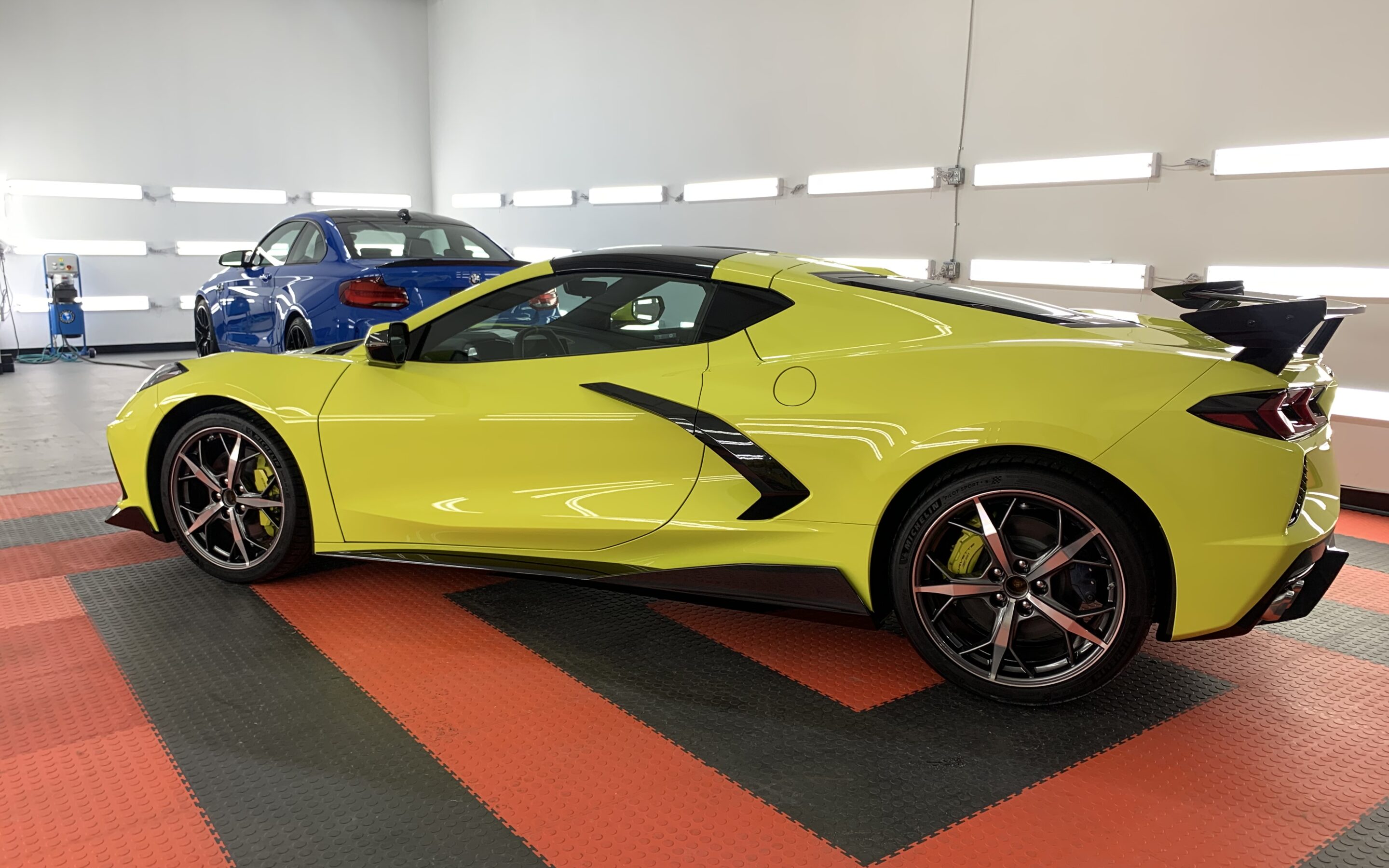 Photo of a New Car Preparation of a 2021 Chevrolet Corvette