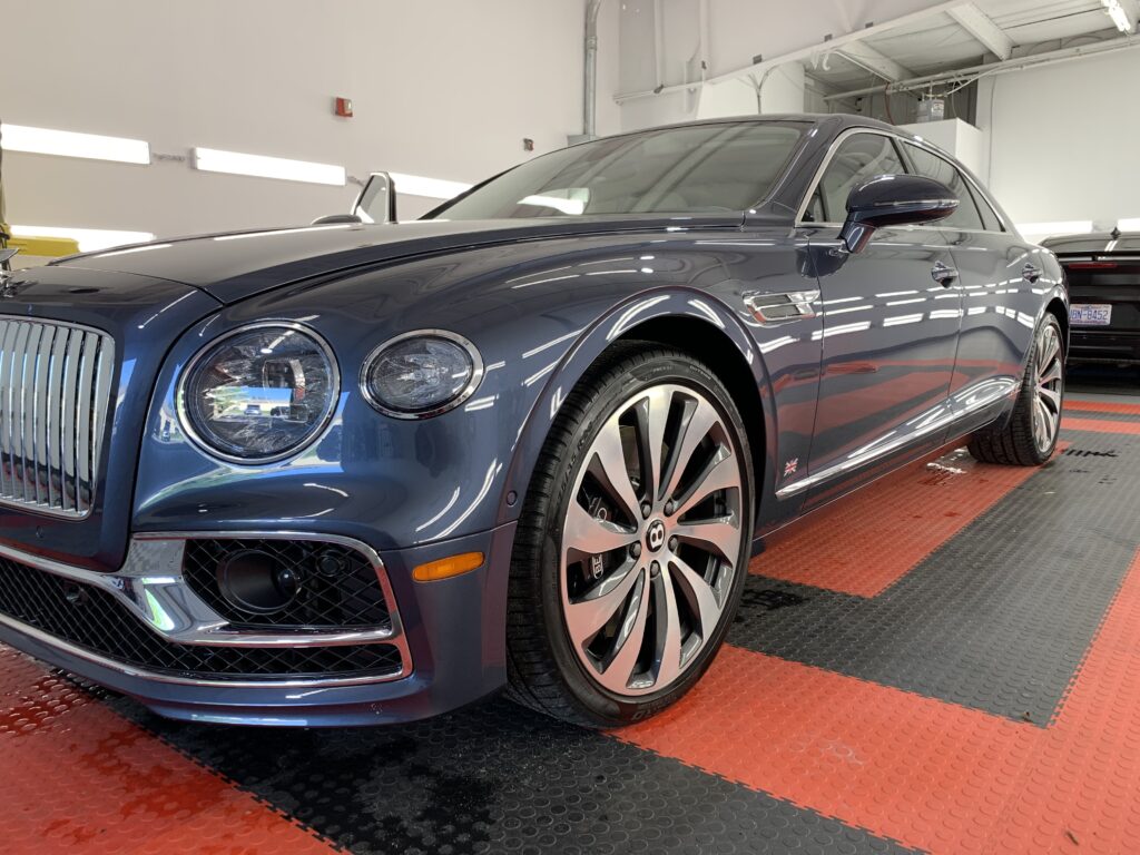 Photo of a New Car Preparation of a 2021 Bentley Flying Spur