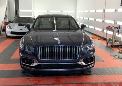 Photo of a New Car Preparation of a 2021 Bentley Flying Spur