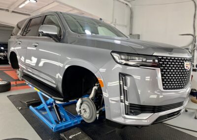 Photo of a New Car Preparation of a 2021 Cadillac Escalade