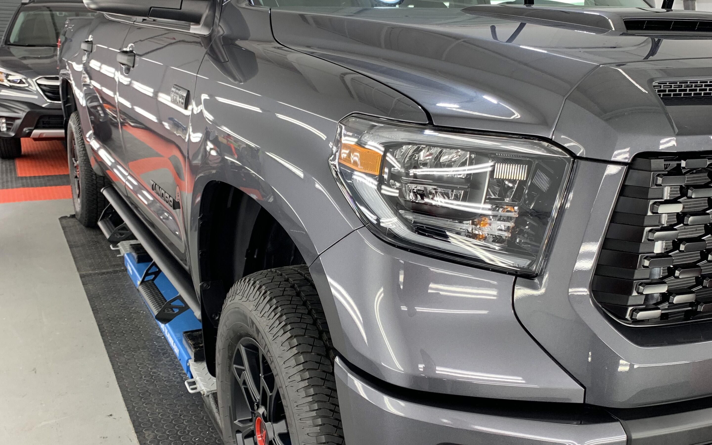 Photo of a New Car Preparation of a 2021 Toyota Tundra