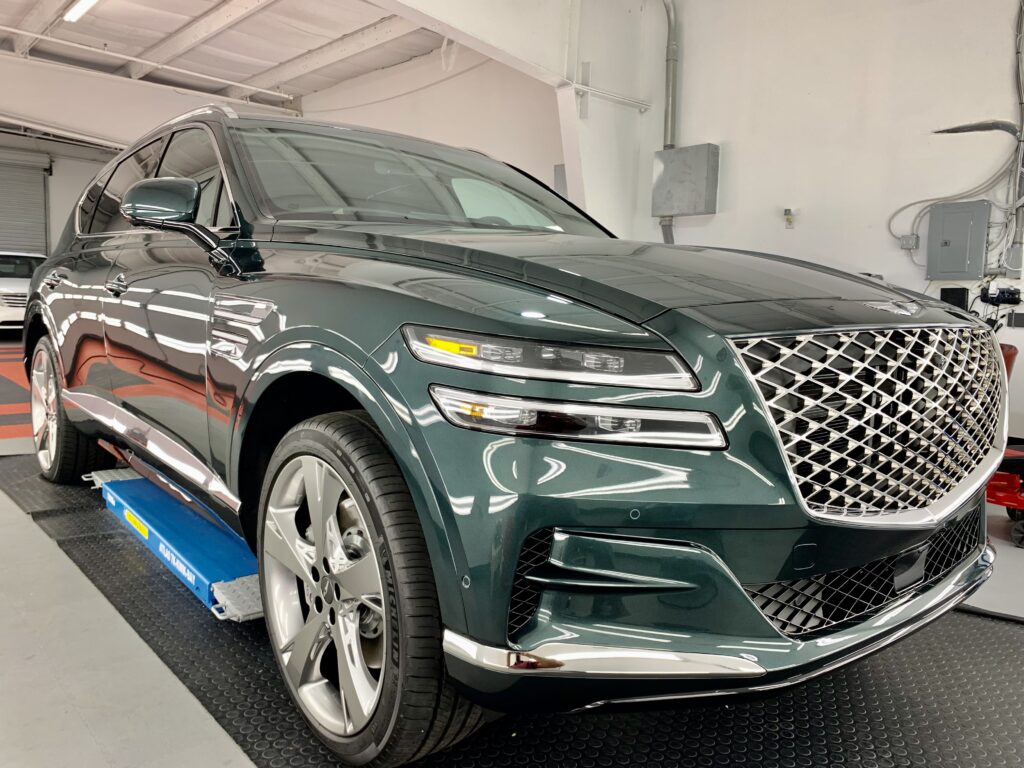 Photo of a New Car Preparation of a 2021 Genesis GV80