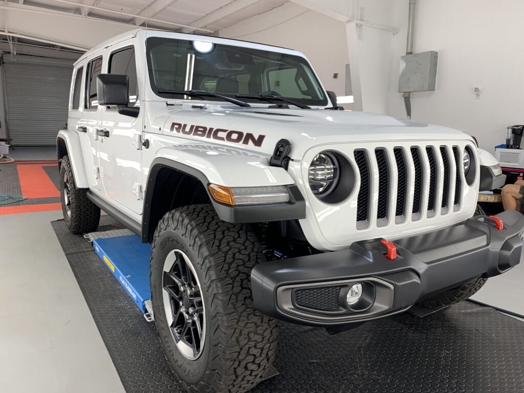 Photo of a New Car Preparation of a 2021 Jeep Wrangler