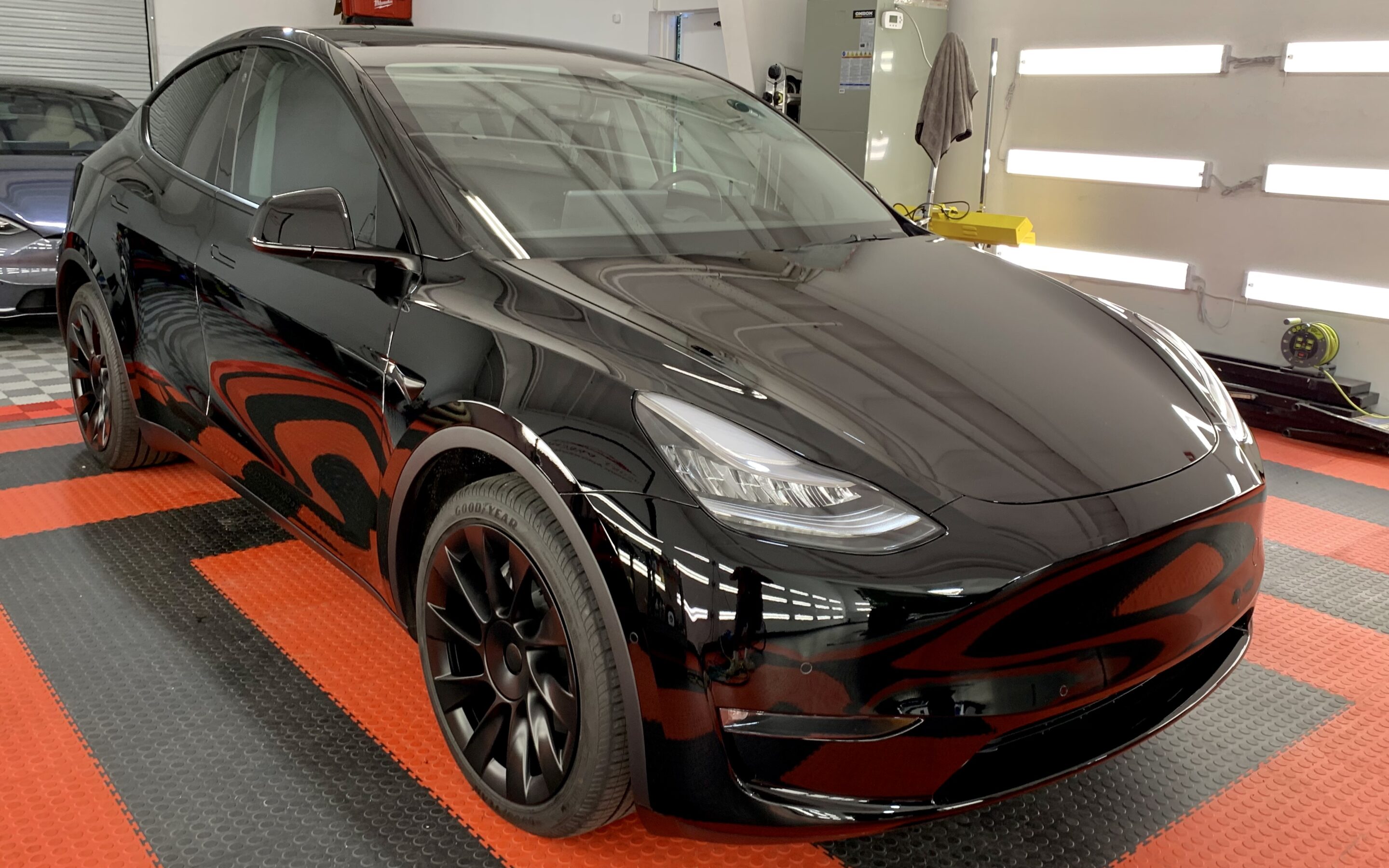 New Car Preparation of a 2021 Tesla Model Y