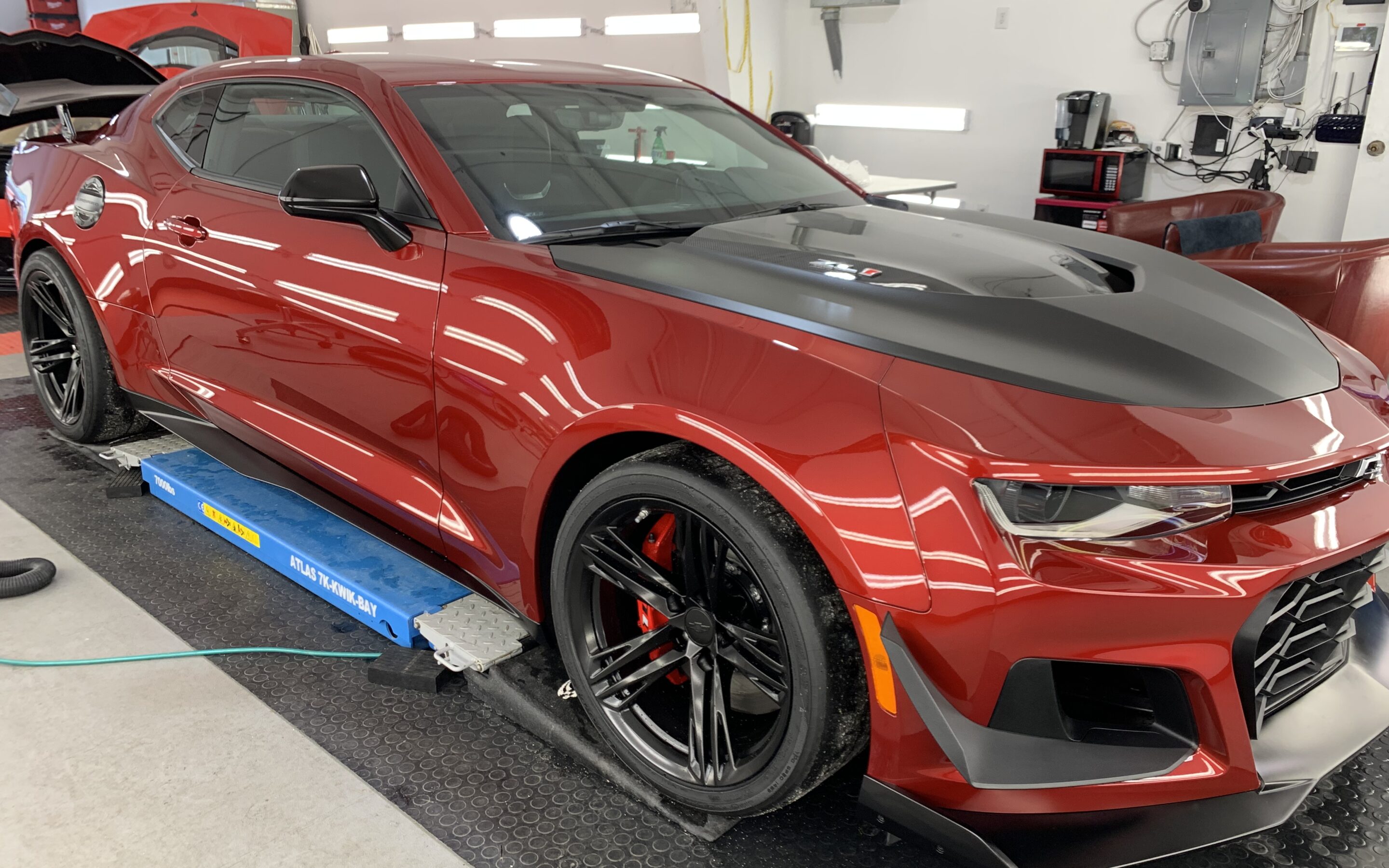 New Car Preparation of a 2021 Chevrolet Camaro