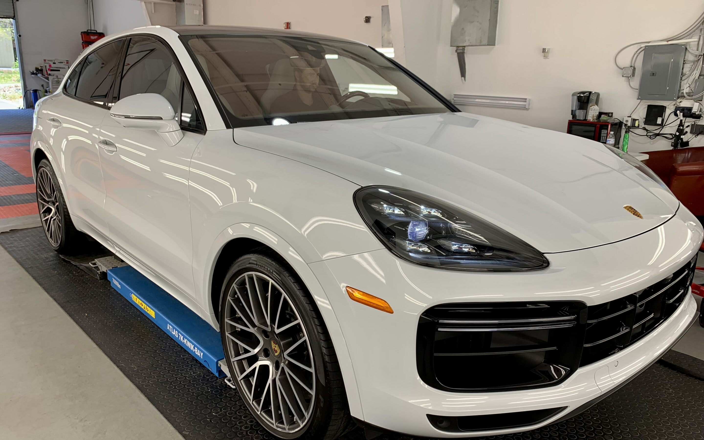 New Car Preparation of a 2022 Porsche Cayenne