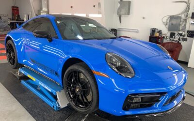 New Car Preparation of a 2022 Porsche 911