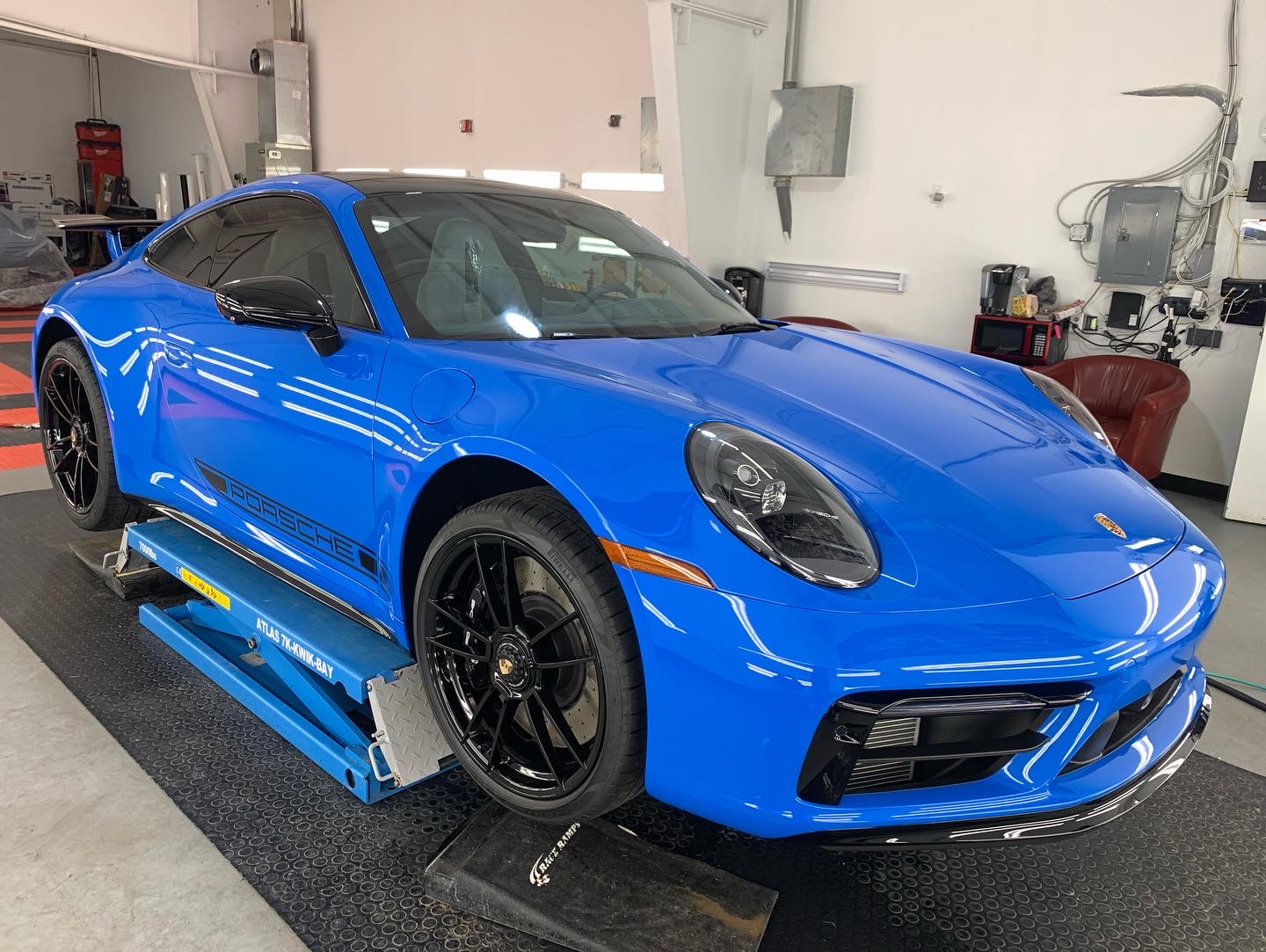 New Car Preparation of a 2022 Porsche 911