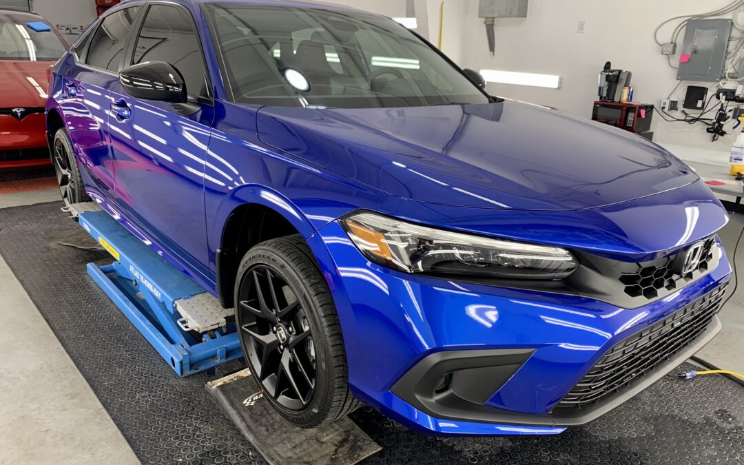 Paint Protection Film (PPF) of a 2022 Honda Civic