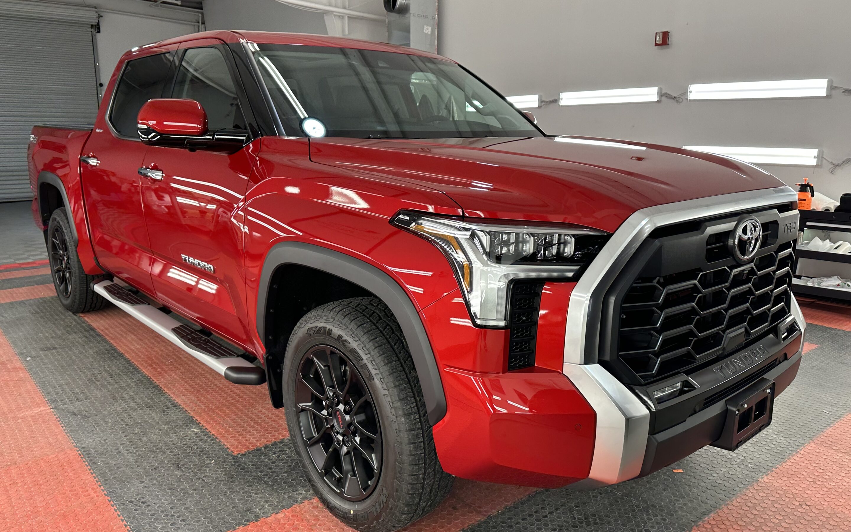 New Car Preparation of a Toyota Tundra 2022