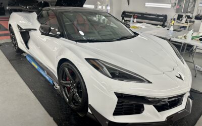 Paint Protection Film (PPF) of a 2024 Chevrolet Z06 Corvette Supercar