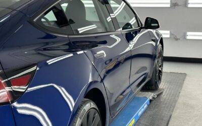 Ceramic Coating a 2023 Tesla Model 3 at August Precision
