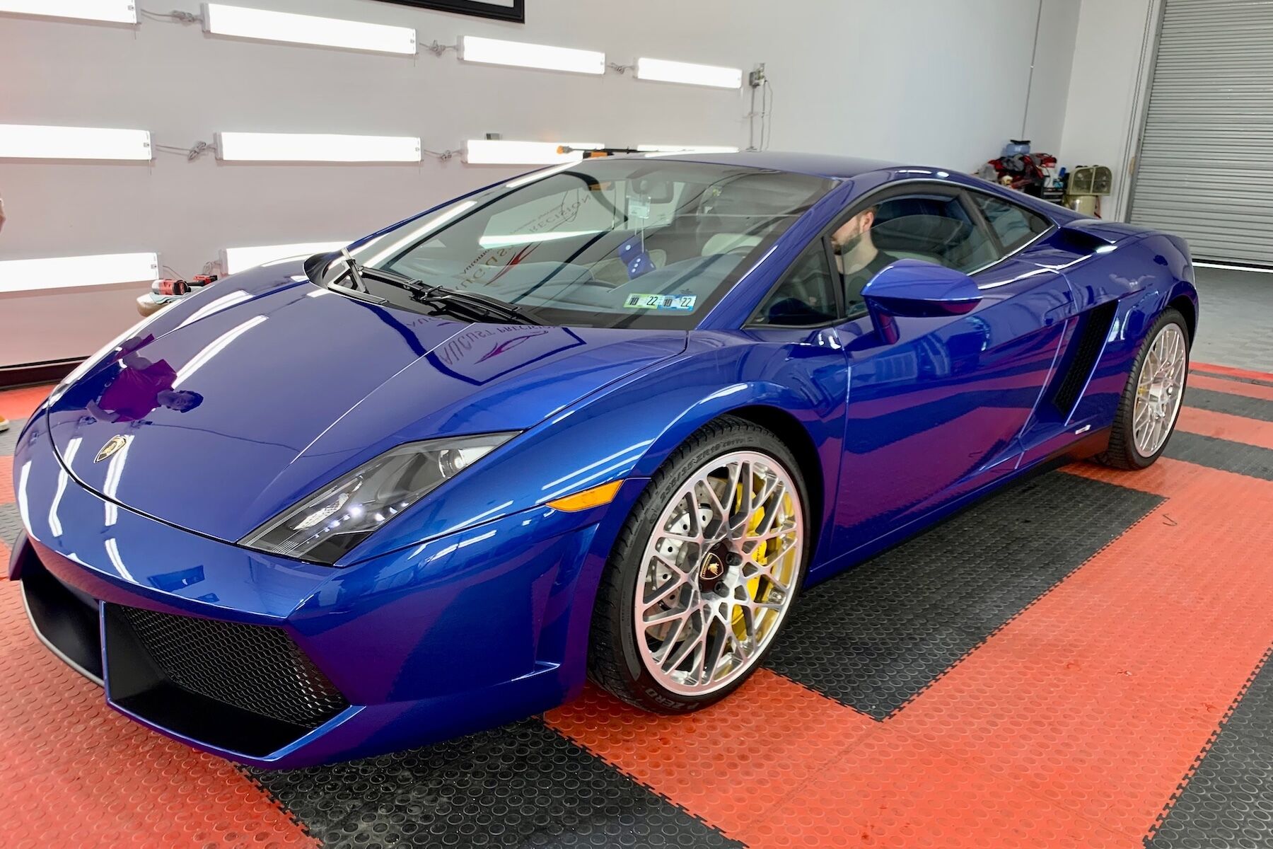 Blue Lamborghini Paint Protection Done Right