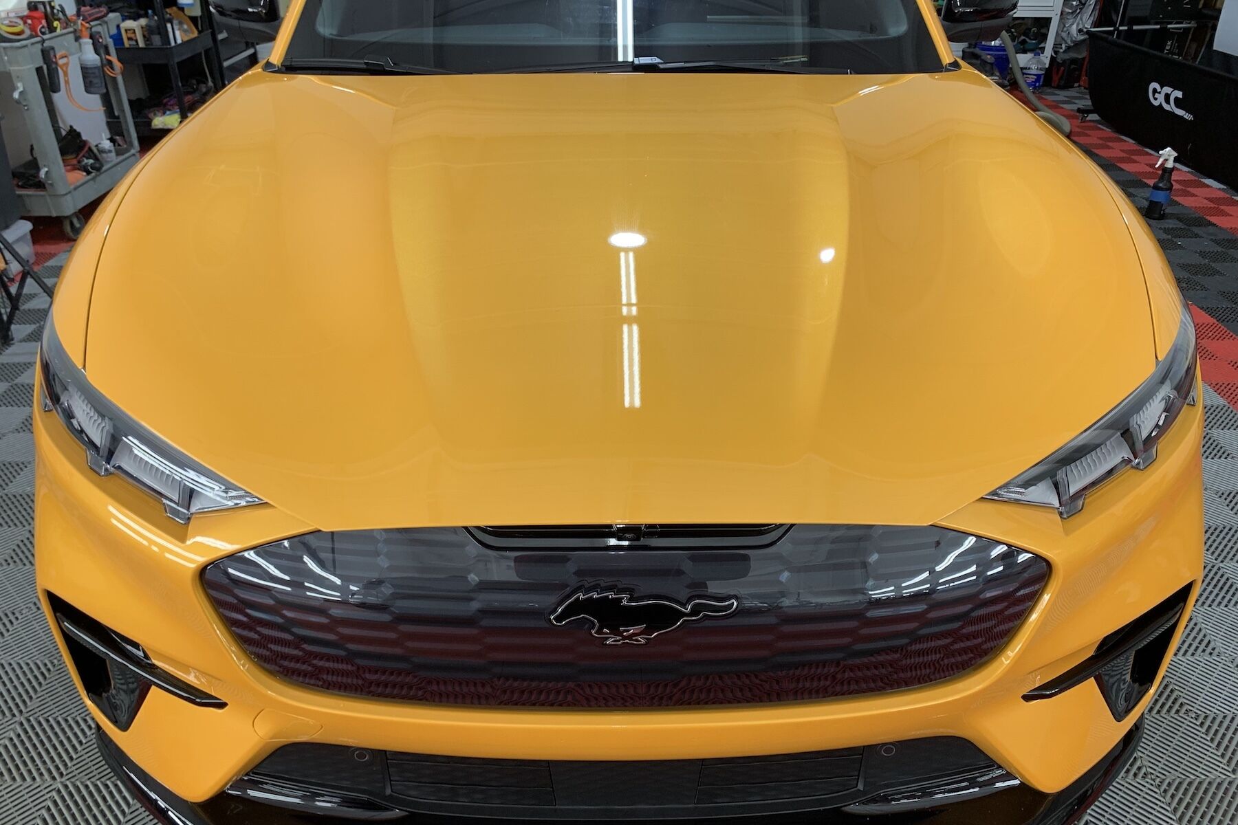Yellow Mustang Gets Premium Paint Protection